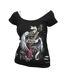 T-shirt rock angel femme noir Spiral Direct-1