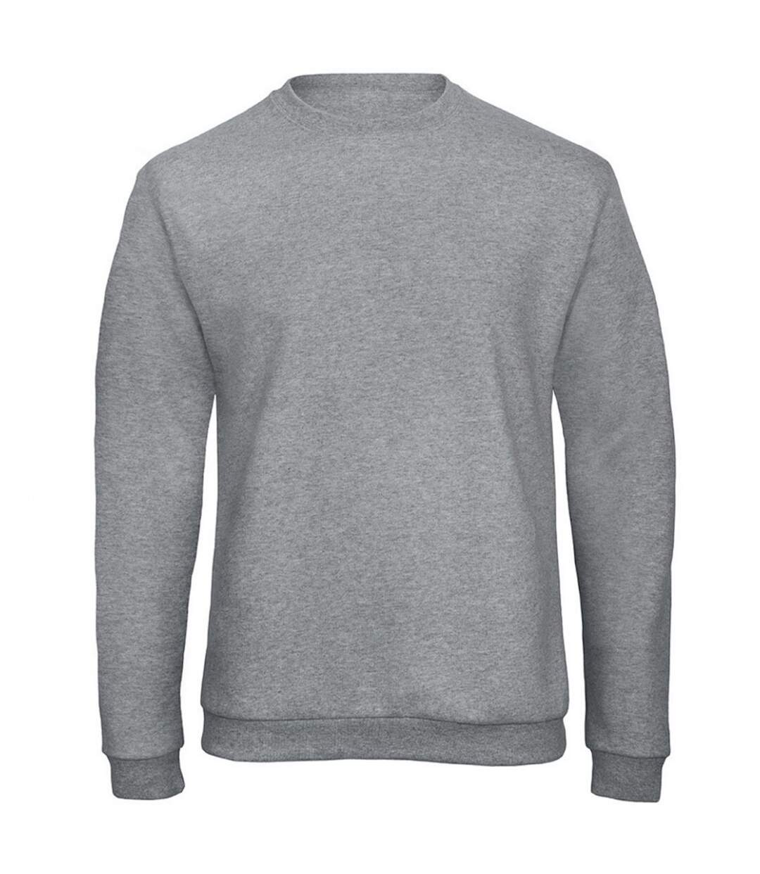 B&C Adults Unisex ID. 202 50/50 Sweatshirt (Heather Grey) - UTBC3647-1