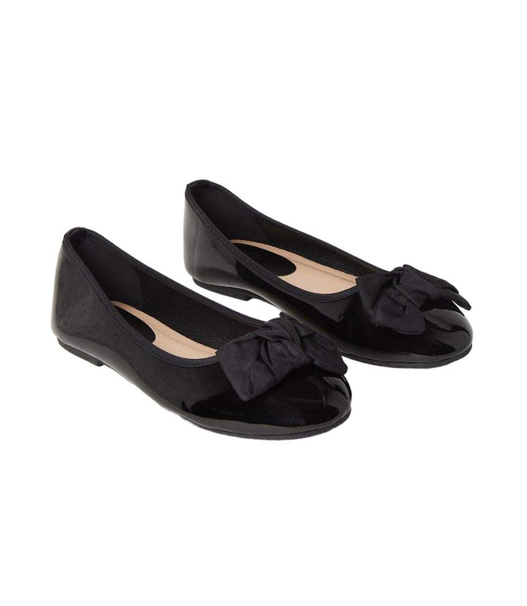 Ballerines palmer femme noir véritable Dorothy Perkins-1