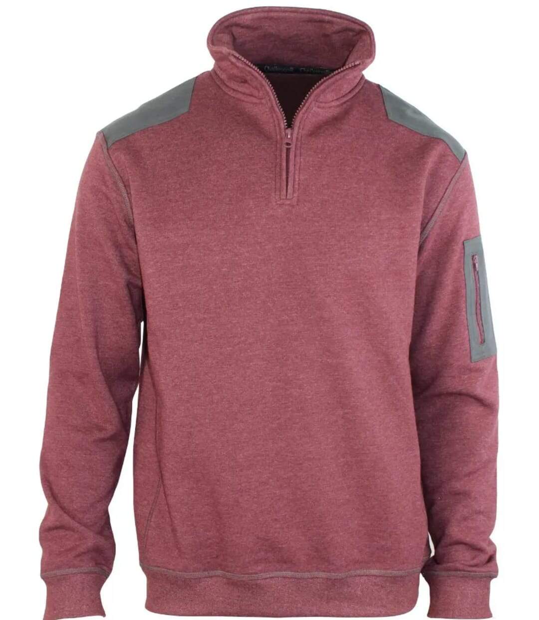 CHALLENGER PRODIGE2 — Sweat molleton col camionneur bordeaux : chaleur et style technique-5