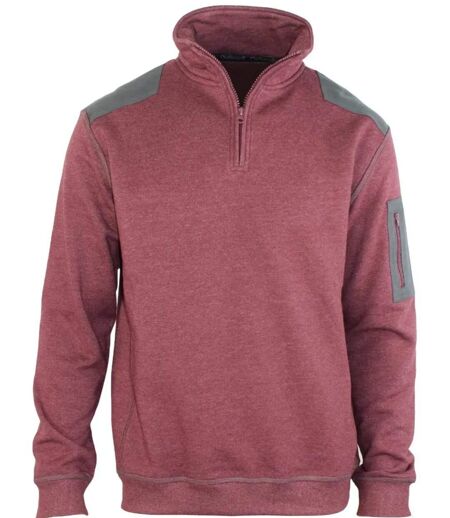 CHALLENGER PRODIGE2 — Sweat molleton col camionneur bordeaux : chaleur et style technique