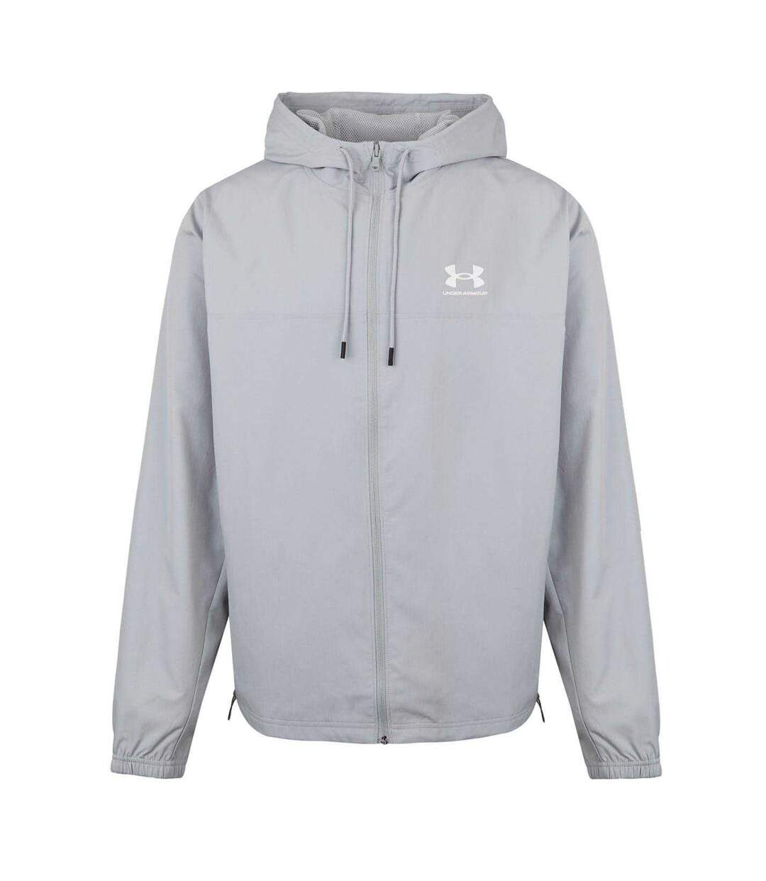 Mens Sportstyle Water Resistant Long-sleeved Windbreaker Grey Under Armour-2
