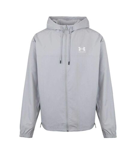 Mens Sportstyle Water Resistant Long-sleeved Windbreaker Grey Under Armour