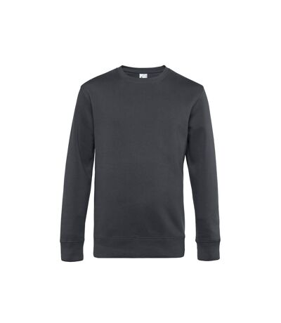 B&C Mens King Crew Neck Sweater (Asphalt)