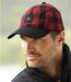 Men's Red and Black Check Montreal Flannel Cap