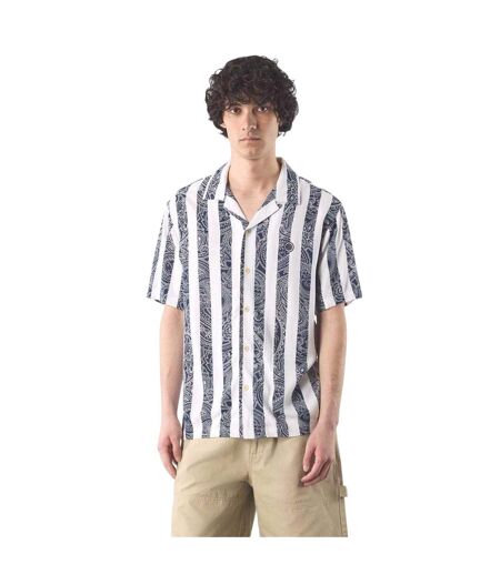 Mens Marshall Regular Short-sleeved Shirt Navy Pretty Green