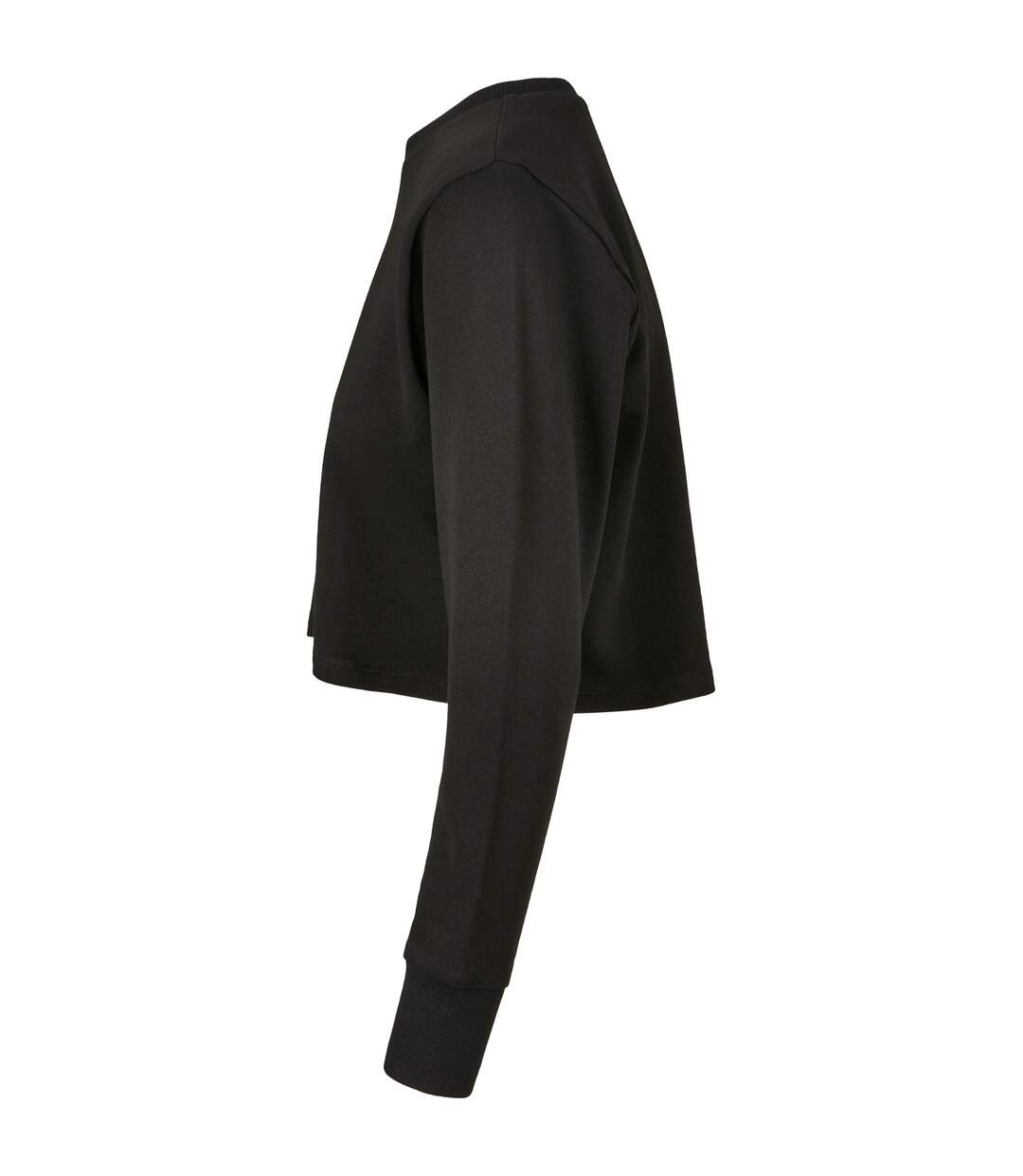 Pull Motif/style Court Femme Noir Build Your Brand-3