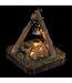 Accessoire Crèche de Noël Coin du Feu 10cm Marron-2