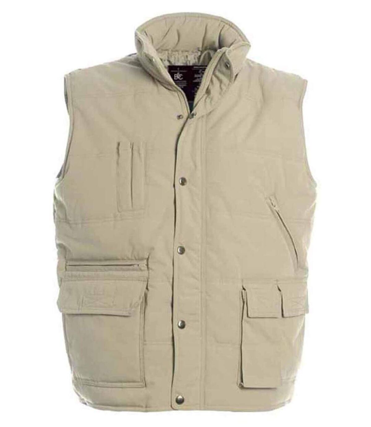Doudoune anorak homme sans manches - Bodywarmer JU880 - beige
