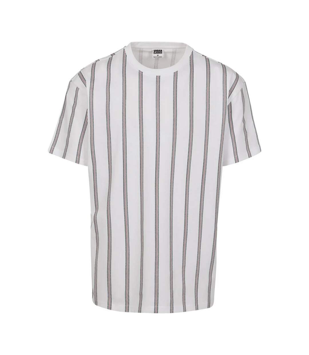 T-shirt Motif/style À Rayures Homme Blanc Bleu Marine Urban Classics-1