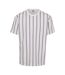T-shirt Motif/style À Rayures Homme Blanc Bleu Marine Urban Classics-1