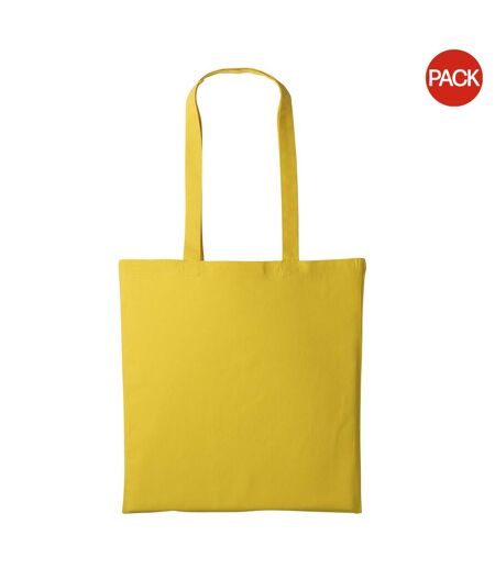 Lot de 2  sacs de courses unis taille unique tournesol Nutshell