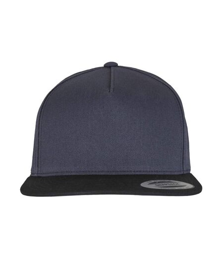 Casquette De Baseball Yupoong Adulte Bleu Marine Noir Flexfit