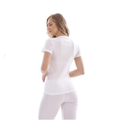 Hauts Thermiques Manches Courtes Femme Blanc Heatforce