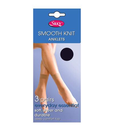 Silky Smooth - Chaussettes 15 deniers (lot de 3 paires) - Femme (Bleu marine) - UTLW249