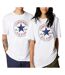 T-Shirt blanc mixte converse standard - s-1
