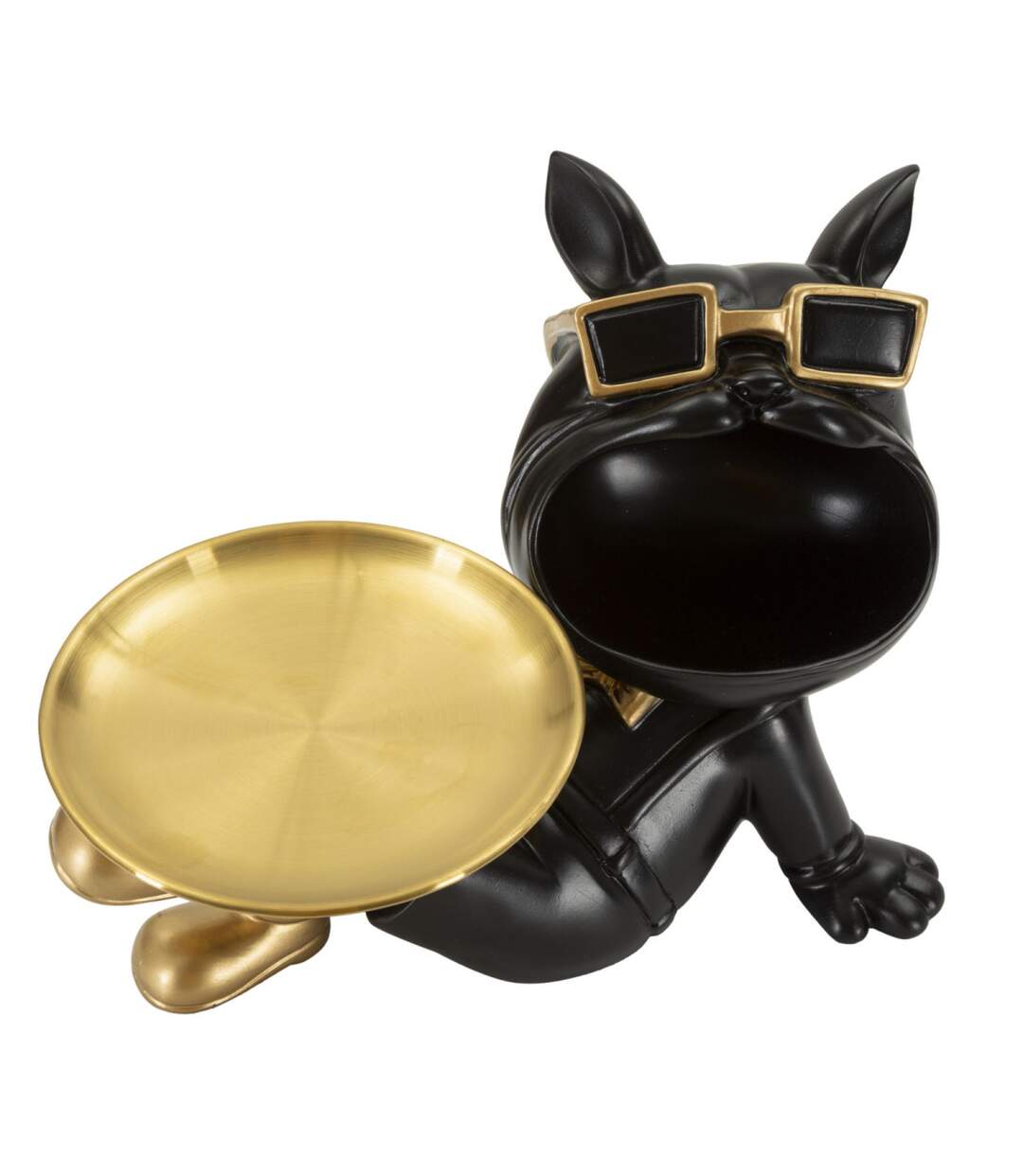Vide-Poche Statuette Chien Dog Buddy 27cm Noir-3