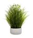Plante Artificielle en Pot Herbes Folles 40cm Blanc-1