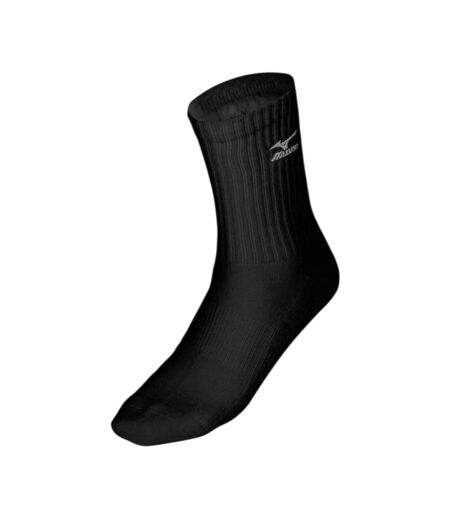 Unisex Adult Ribbed Volleyball Socks Black Mizuno