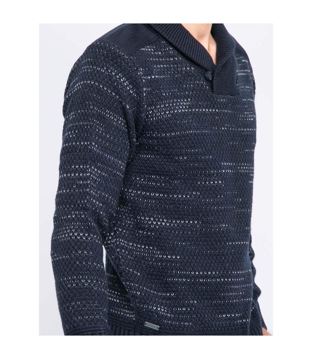 Pull col châle en maille LOOPING-3