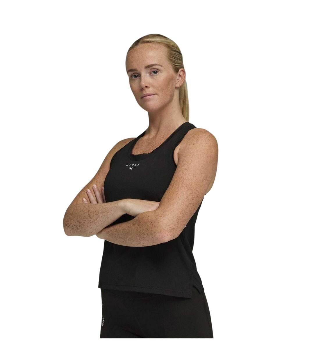 Womens/ladies Hyrox Dryelite Tank Top Black Puma-3