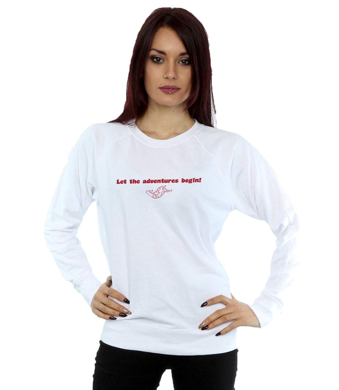Disney - Sweat ALADDIN LET THE ADVENTURES BEGIN - Femme (Blanc) - UTBI13223-2