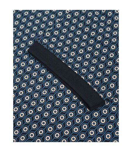 Polo Motif/style Géométrique Roundel Homme Bleu Marine Argenté Lambretta