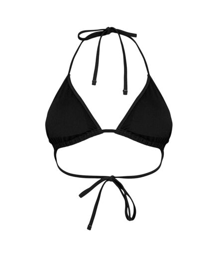 Womens/ladies Triangle Bikini Top Black Jack Wills