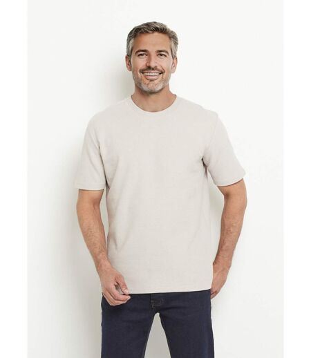 T-shirt col rond épais maille texturée