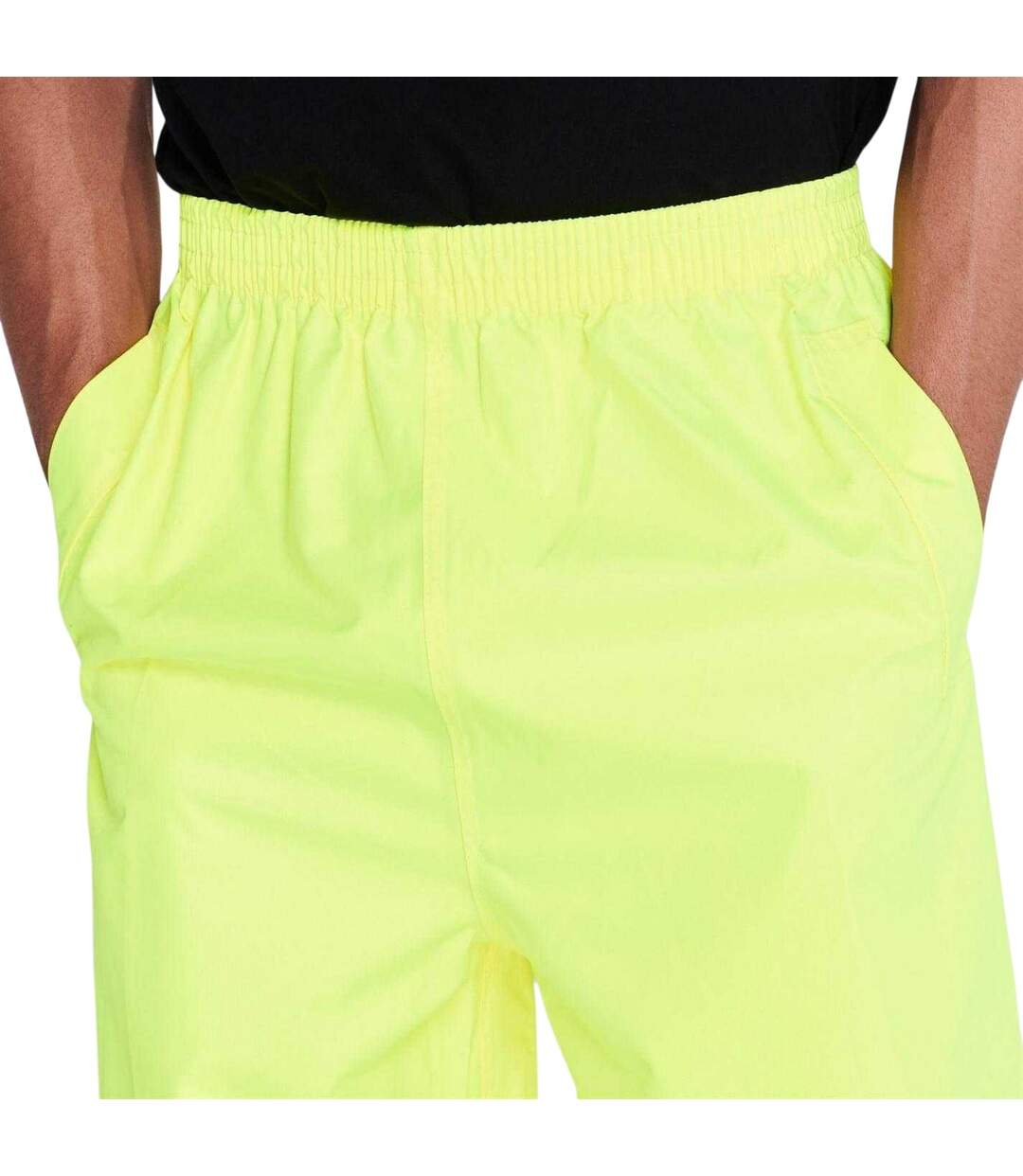 Mens Hi-vis Waterproof Trousers Yellow Dunlop-3
