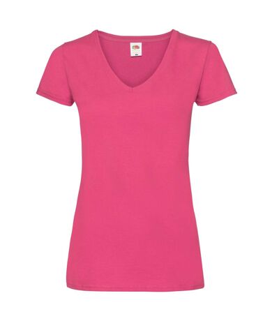 T-shirt lady fit femme fuchsia Fruit of the Loom Fruit of the Loom