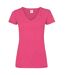 T-shirt lady fit femme fuchsia Fruit of the Loom