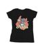 Disney Femmes/Les femmes Lilo And Stitch Ohana Pineapple Cotton T-Shirt (Noir) - UTBI25804-1