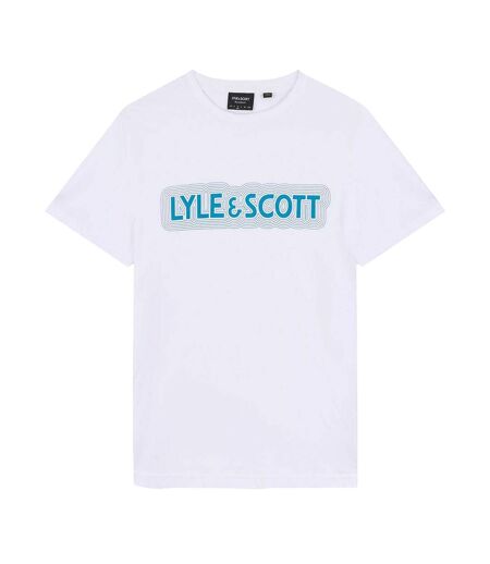 T-shirt Motif Vibrations Homme Blanc Lyle & Scott