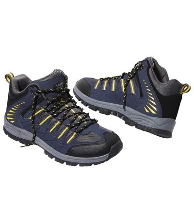 Men's All-Terrain Adventurer Ankle Boots - Navy Yellow