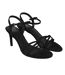 Womens/ladies Leather Stiletto Heel Sandals Black Biba-4