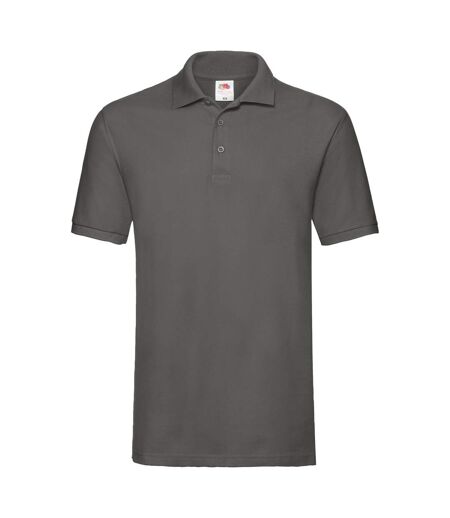 Fruit Of The Loom Premium Mens Short Sleeve Polo Shirt (Light Graphite)