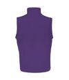 Result Mens Core Printable Softshell Bodywarmer (Purple / Black)