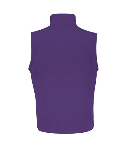 Result Mens Core Printable Softshell Bodywarmer (Purple / Black) - UTRW3699