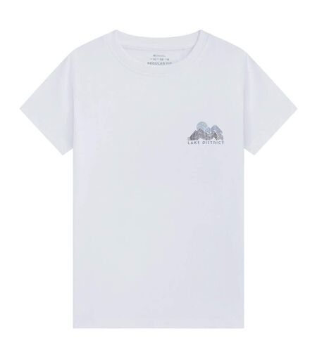 T-shirt Imprimé Graphique En Coton Léger Et Regular À Manches Courtes Femme Blanc Mountain Warehouse