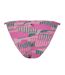 Womens/ladies Repeat Logo Side Tie Bikini Bottoms Pink Puma-2