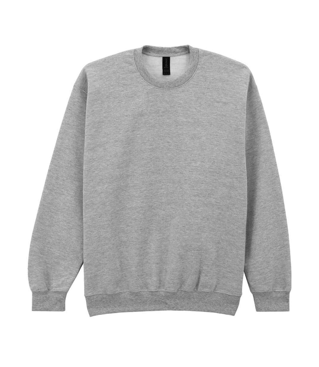 Sweat Softstyle Homme Gris Chiné Gildan-2
