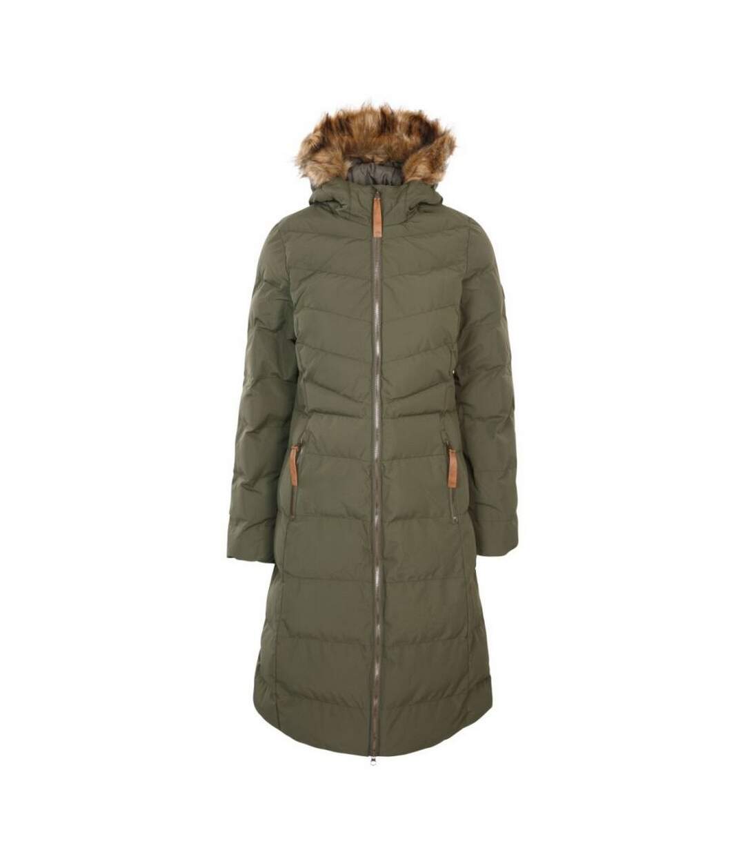 Womens/ladies Audrey Padded Jacket Dark Vine Green Trespass-2