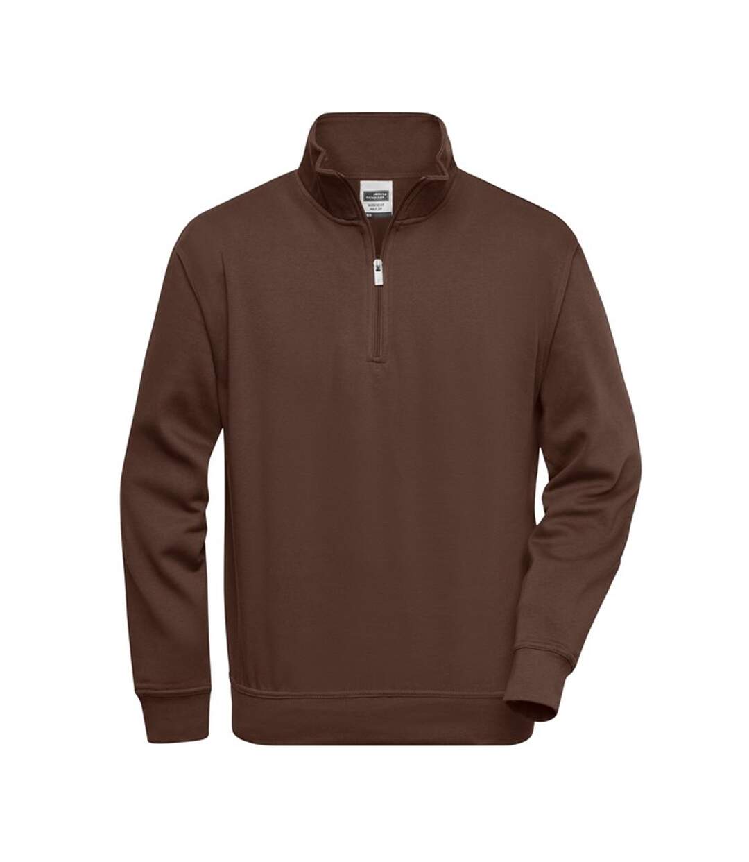 Sweat Workwear Homme Marron James And Nicholson-1