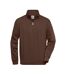 Sweat Workwear Homme Marron James And Nicholson-1