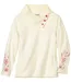 Pull Polaire Brodé Col Tricot-3