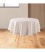 Nappe Ronde Antitache Imprimé Kalini 180cm Naturel-1