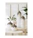 Vase Bouteille en Argile Olea 23cm Blanc & Vert-5