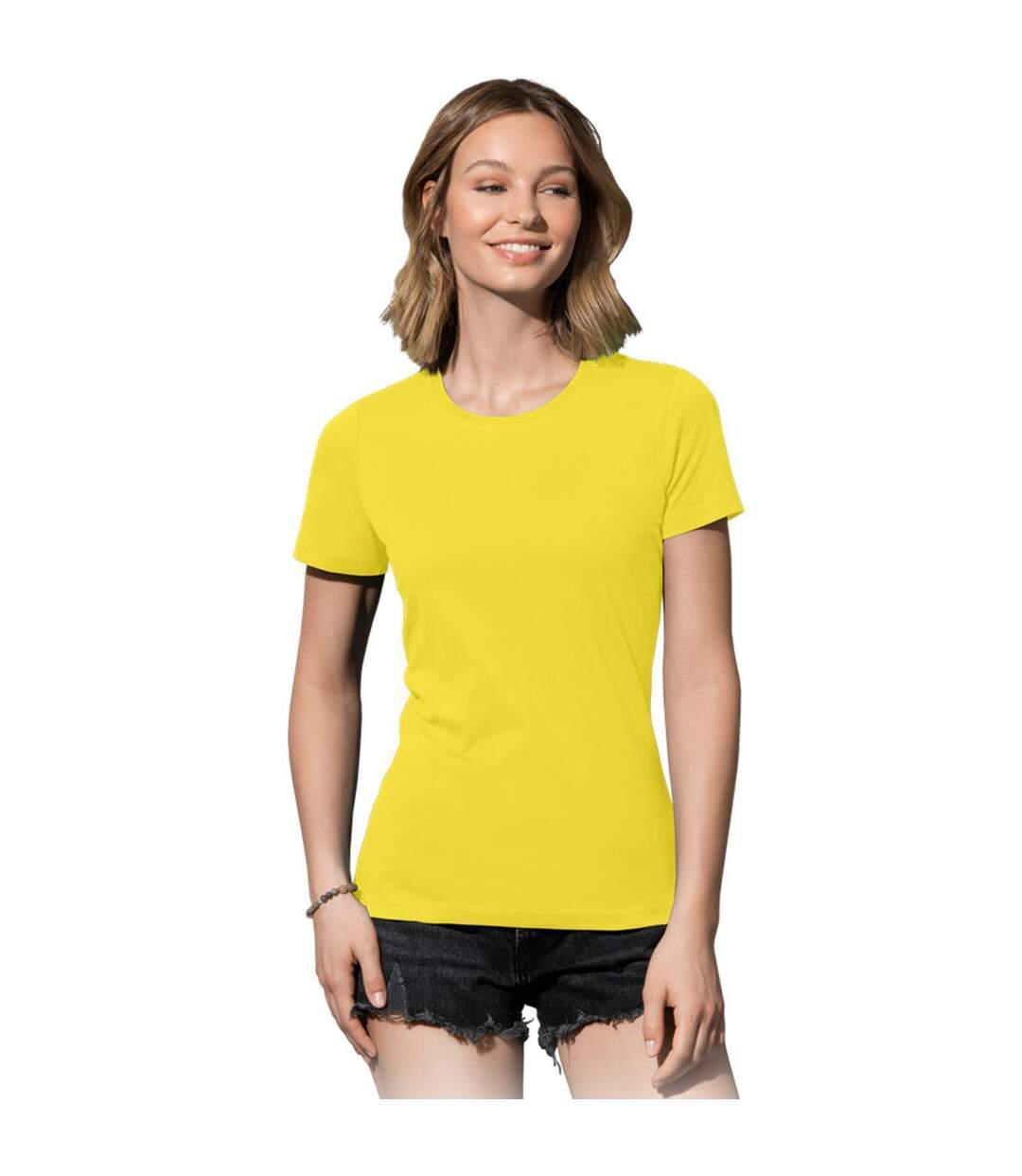 Womens/ladies classic tee sunflower yellow Stedman