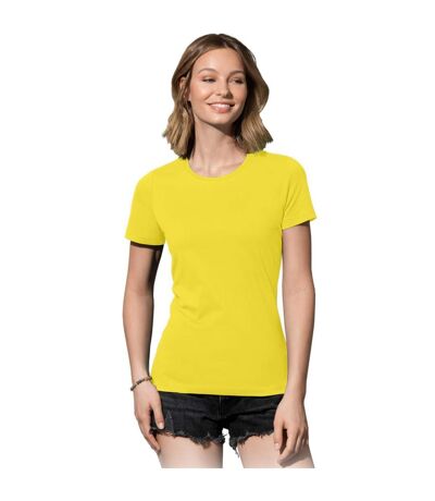 Womens/ladies Classic Tee Sunflower Yellow Stedman